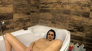 i enjoyed some playful moments in the bathtub at home reaching a huge peak. this is just a quick preview of my solo fun