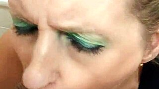 What if german prostitute milf sandra gives blowjob and swallows sperm in european action?