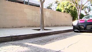 Big Blonde With Long Hair Suggests Outdoor Interracial Sex With Black Cock In Cowgirl And Doggystyle