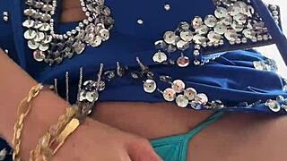 amira ali cheats on her husband with a stud - arab big tits brunette milf masturbates solo with dildo