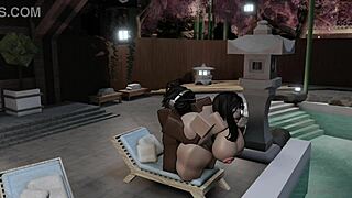 fucked my latina milf teacher with big tits at the pool