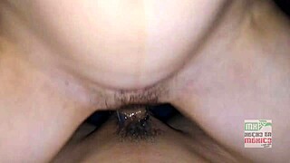 Mexicana gets hot riding my cock with her juicy princess squirts