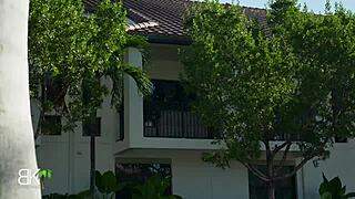 This big ass ghostface blonde rides my cock in doggystyle. She gives deepthroat blowjob in homemade halloween fun.