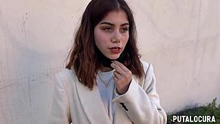 hey check out marina gold this hot latina milf getting caught and sucking cock outdoors