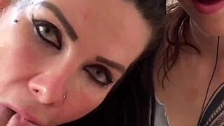 hey, check out this double blowjob getting dirty with rimjob action from teen and milf swapping cum in pov threesome with big tits blonde and brunette