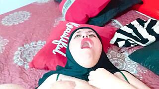 Muslim Woman In Hijab Gets Fucked Hard With Creampie And Cum Covered Face Action