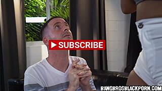 Horny ebony milf rides photographer big cock hard