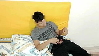 My hot stepsister gives an amazing blowjob. Creampie and deepthroat action in this Latina milf video.