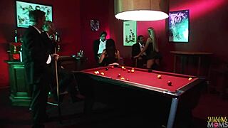 Big boobs babes dive into anal group sex and double penetration