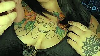 Lipstick MARKS on Dildo with Sloppy DEEPTHROAT Action!