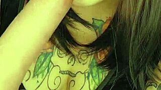 Lipstick MARKS on Dildo with Sloppy DEEPTHROAT Action!