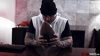 big tits milf wraps her boobs around young athlete's cock for hardcore titty fuck and blowjob session