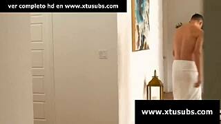 Blonde latina milf with big ass takes monster cock for creampie in petite neighbor taboo