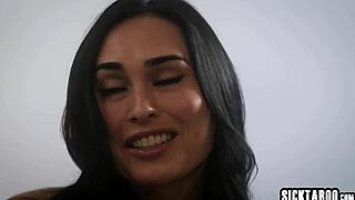 Alison Rey worships feet and fucks horny big tits milf in casting session