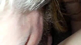 Bradhasabigbadhardcock is licking wet pussy then fingering and fucking horny milf in close up