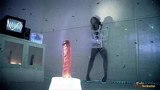 blonde hottie gets off watching crazy chick take on two guys with blowjob and riding