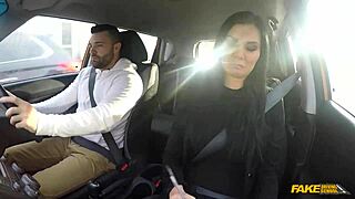 Full Sexual Advances From Milf Examiner Distract Male Student in Car