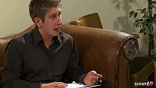 Black ebony female BOSS SEDUCES big dick boy into interracial anal FUCK in office with blowjob, doggystyle, and facial cumshot