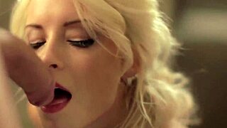 Artistic blowjob mastery delivered by experienced blonde MILF swallowing cum