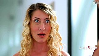 Curvy milf convinces her petite friend to join in giving a blowjob to boyfriend in this steamy threesome encounter