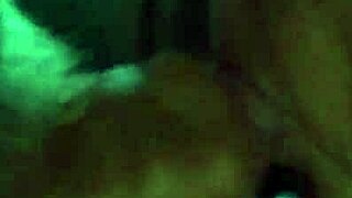 amateur milf candi annie sucks cock and swallows mouthful of cum from fan in rv