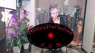 Hot cock riding and shaking tits of a mature Russian whore