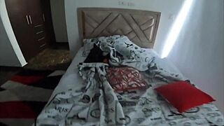 slutty dancing whore my best latin stepsister teases in lingerie when home alone being submissive and fun - jhodez1