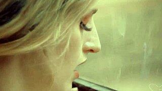 Blonde astrid love bends over for doggystyle sex with girlfriend in outdoor lesbian encounter