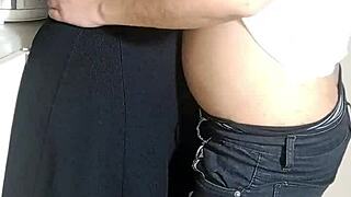 Hidden Anal Sex With Bartender In Pantry