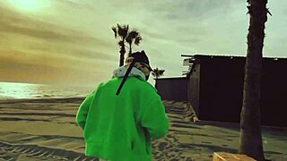 Tourist fucks teen girl from beach with huge dildo in ass anal gape and pissing