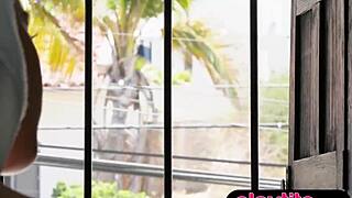 hey why not watch this slender redhead milf strip off lingerie showing perky small tits