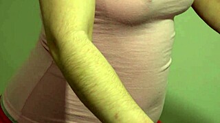 with an anal stopper on the treadmill i combine fitness and orgasm to train juicy ass in amateur milf solo toy session with shorts