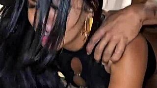 We Had This Hot Threesome Where My Corno Husband Shared Me With His Dotado Friend. The Latina Wife Got Buttplug Play, Deepthroat Blowjob, And Cum On Ass In Homemade Action.