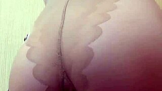 Nylon-Clad Mistress Elza Koms Dominates With Ass Worship Braces Belly And High Heels Fetish