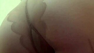 Nylon-Clad Mistress Elza Koms Dominates With Ass Worship Braces Belly And High Heels Fetish