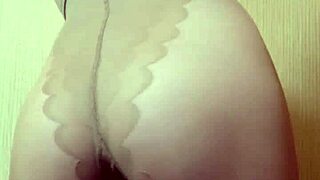 Nylon-Clad Mistress Elza Koms Dominates With Ass Worship Braces Belly And High Heels Fetish