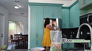 Stepmom Caught Touching Herself While Watching Me Fuck Stepsis in Fantasy Threesome