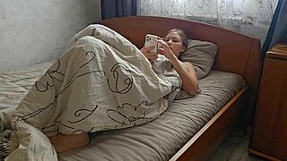 I woke up and decided to masturbate to porn for a wet orgasm