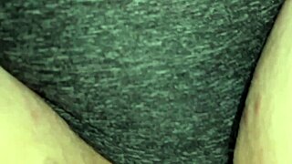 why not undress and play with this blindfolded chubby blonde milf wife on the bed?