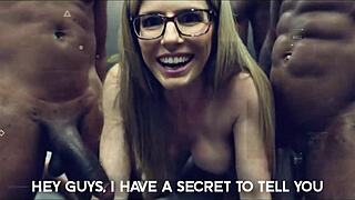 My stepmom Sasha Pearl shows off her slutty Halloween costumes for me in this tabooheat pov video