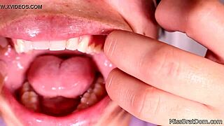 Oh man, check out this mouth fetish with gagging and closeup views on milf