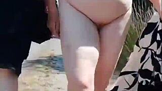 Ever wondered how a hot 66-year-old granny enjoys a sunny day walk in the forest?