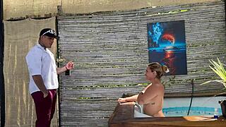 the girl got lost in the forest fuck her in lonely home with big ass colombian milf