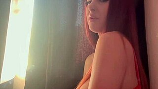 italian big tits milf artemisia love smokes cigarette solo showing hot tits