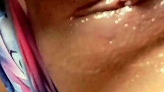 naughty colombian girl masturbates her pussy with dildo showing big ass and natural tits