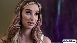 i can't believe my redhead bff is licking her big tit stepmom's pussy in this hot lesbian group session