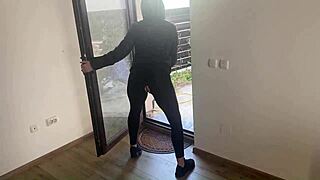 Amateur curvy Latina milf in lingerie gives deepthroat blowjob with cumshot facial and ass worship compilation