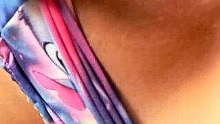 naughty colombian girl masturbates her pussy with dildo showing big ass and natural tits