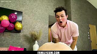 religious stepmom convinces stepdaughter to take stepsons virginity in this family fantasy - familycum