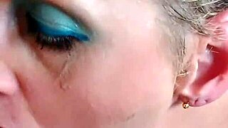 German milf Sandra gets facefucking deepthroat strangle anal creampie